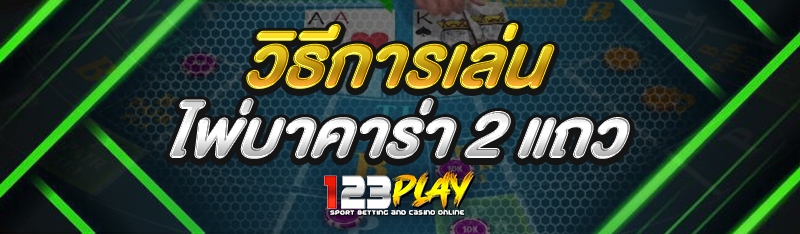 วิธีการเล่น ไพ่บาคาร่า 2 แถว