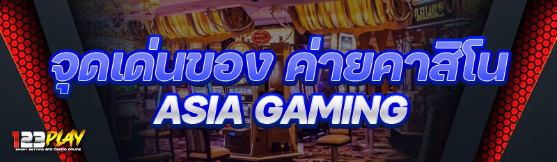 จุดเด่นของ ค่ายคาสิโน Asia Gaming